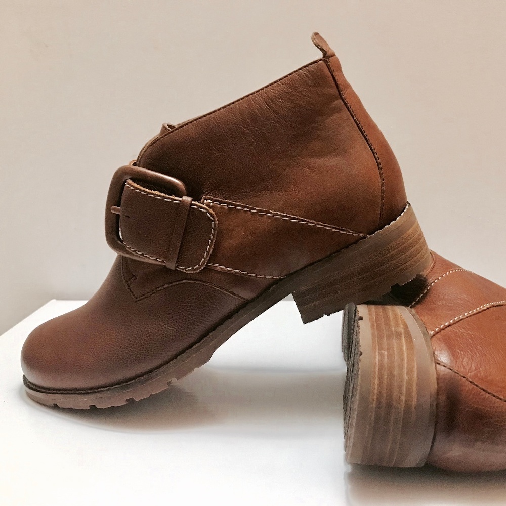 Sofft Women's Boone Tobacco Leather Boots SIZE 7.5